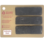 Sample Brick Slips – Anthractie Black – Reclaimed Brick Tiles