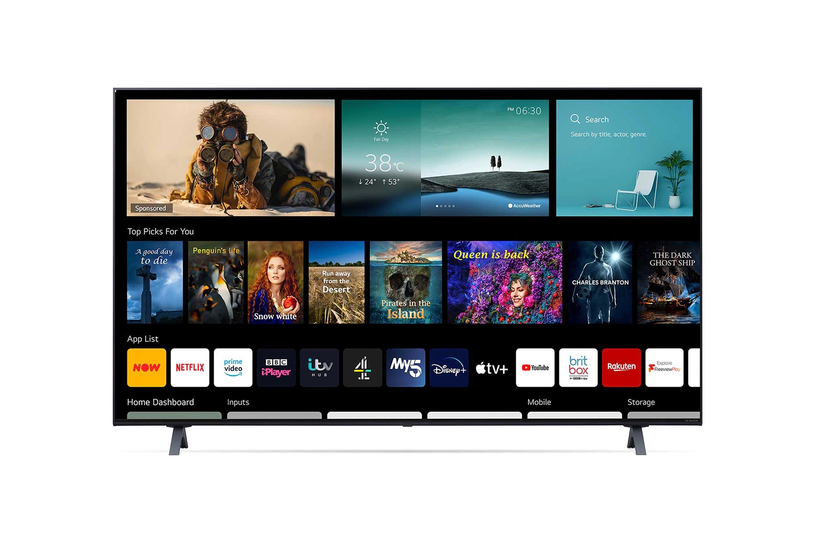 LG 65NANO756PR 65” UHD 4K Smart HDR AI TV with Wifi & WebOS & Freeview/ Freesat – Yellow Electronics