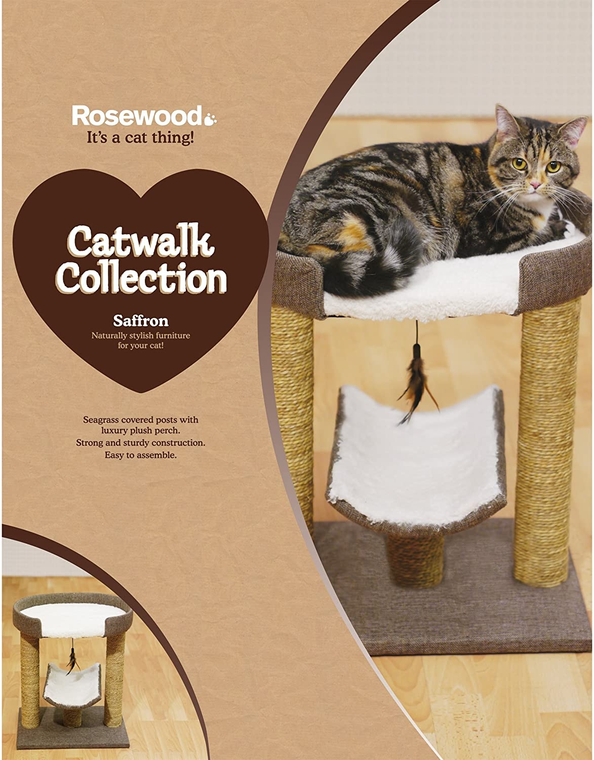 Rosewood Saffron Cat Post – Fur2Feather Pet Supplies
