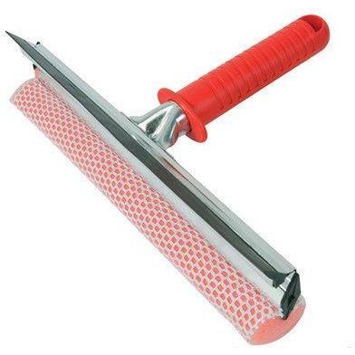 10″ Window Cleaning Squeegee with Sponge Washer