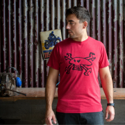 Red Torpedo Guy Martin Spannerskull 21 (Mens) T-Shirt XL / Red – Armadillo Customs