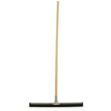 18″ Black Moss Rubber Floor Squeegee Blade Floor Cleaner For Uneven Surfaces Tiles with Handle