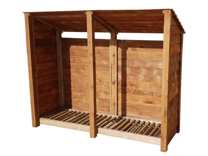 Wooden Log Store – Reverse | Arbor Garden Solutions | Timber | Finished Wood | Available In Brown Or Green | Door & Hieght Options2.3m³ / 3.3m³ capacity