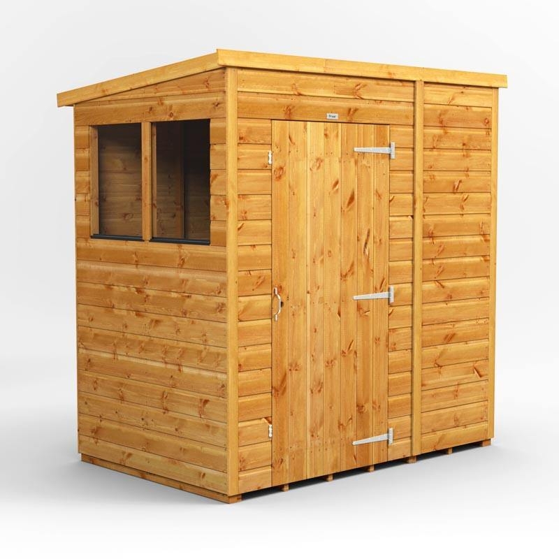 Power Premium Pent Wooden Shed, 6×4 / Single – Powersheds – Spearhead Outdoors