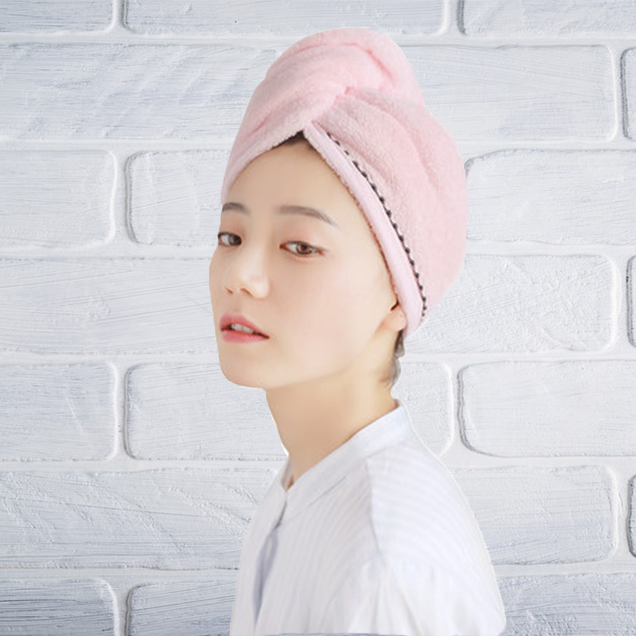 Hair Dry Towel Cap – Beige