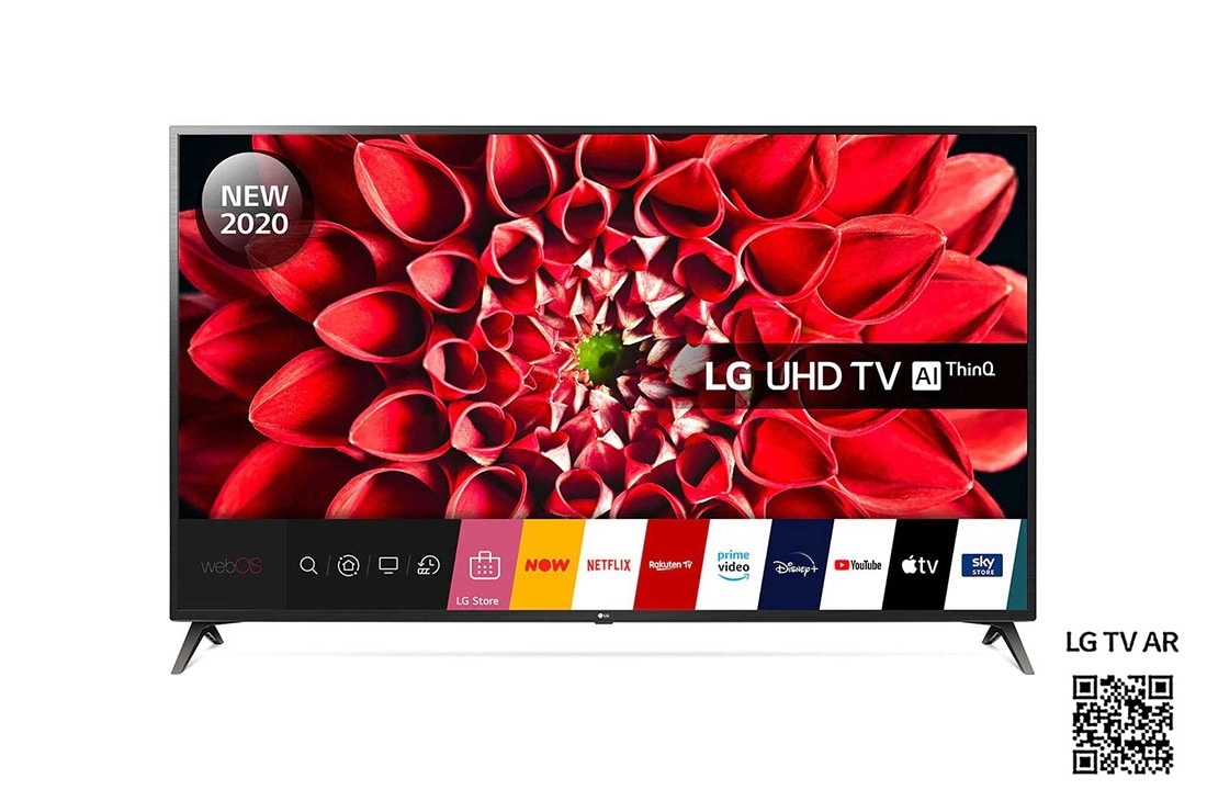 LG 70UN71006LA 70” Ultra HD 4K Smart HDR AI TV with Wifi & WebOS & Freeview/ Freesat – Yellow Electronics