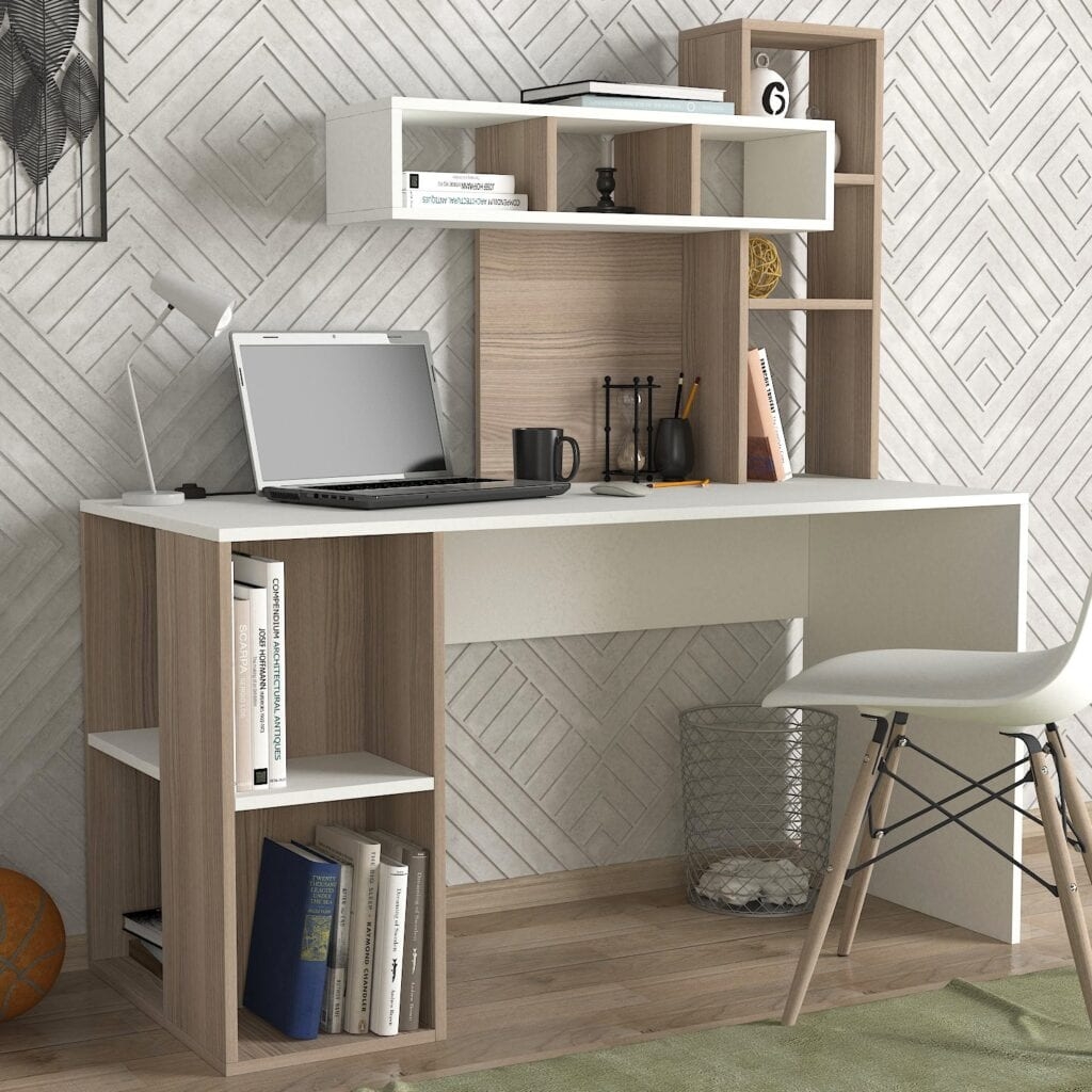 Study Desk – Coral – White, Cordoba