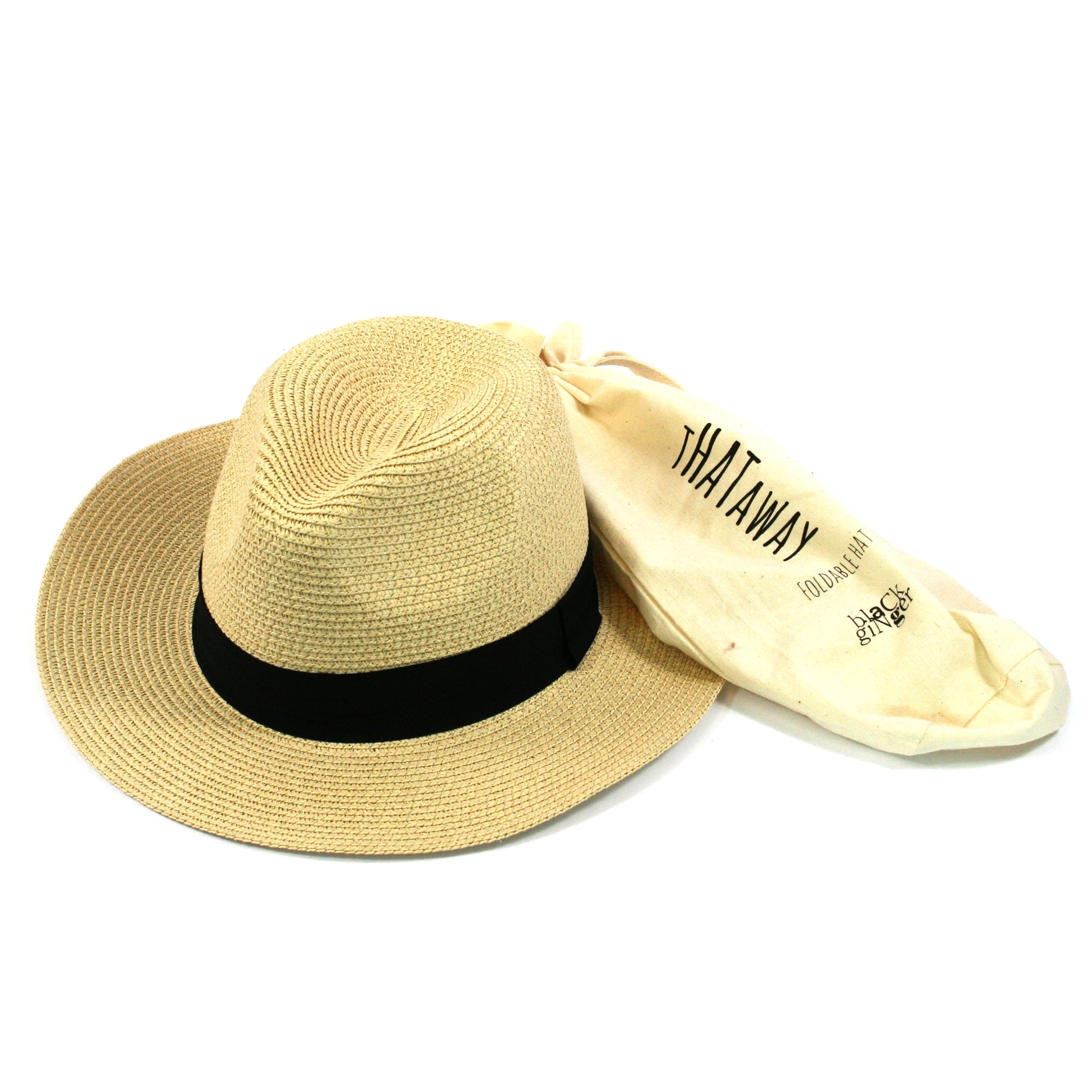 Large Folding Travel Panama Sun Hat (59cm) Large – One Size Fits All Design – The Scarf Giraffe