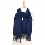 Pashmina Style Classic Colours Scarf Blue – Stylish & Luxurious – Unisex – The Scarf Giraffe