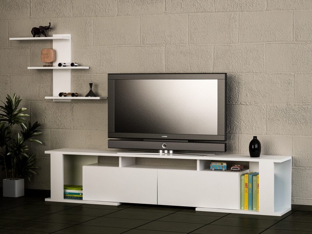 Tv Stand with Wall Shelf Game