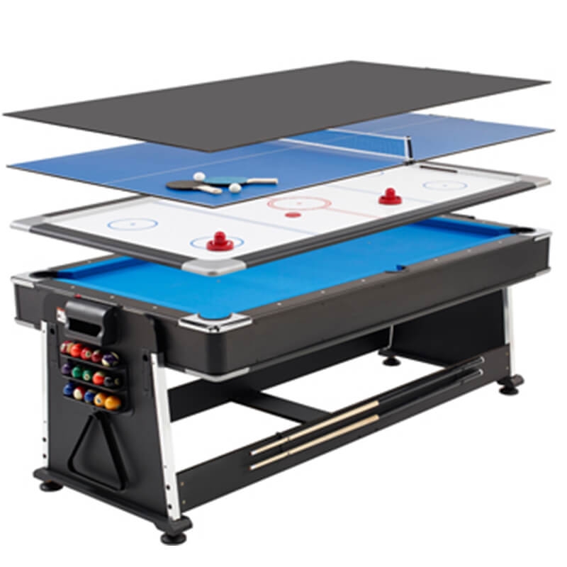 7ft REVOLVER 3-in-1 Pool / Air Hockey / Table Tennis Game – Table Top Sports