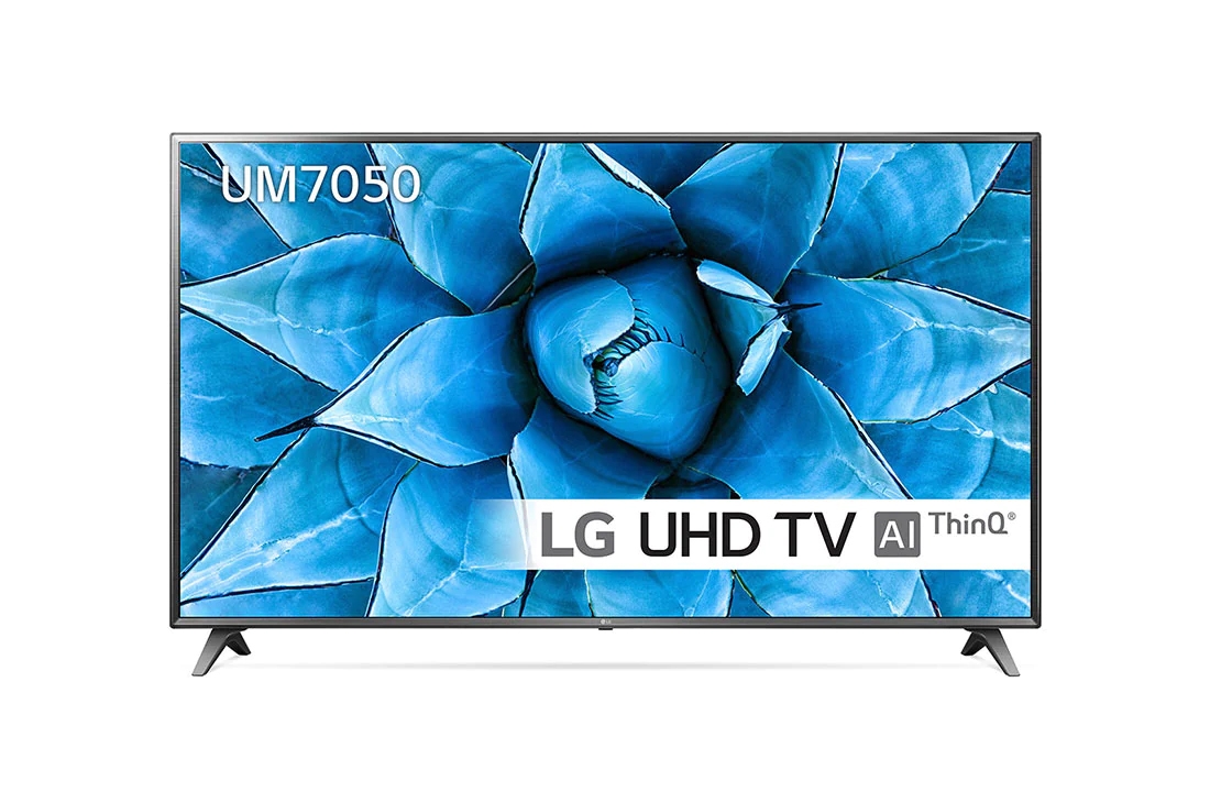 LG 75UM7050PLA 75” UHD 4K Smart HDR AI TV with Wifi & WebOS & Freeview/ Freesat – Yellow Electronics