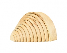 Natural Rainbow Stacker -12 Piece – Children’s Toys By Wood Bee Nice