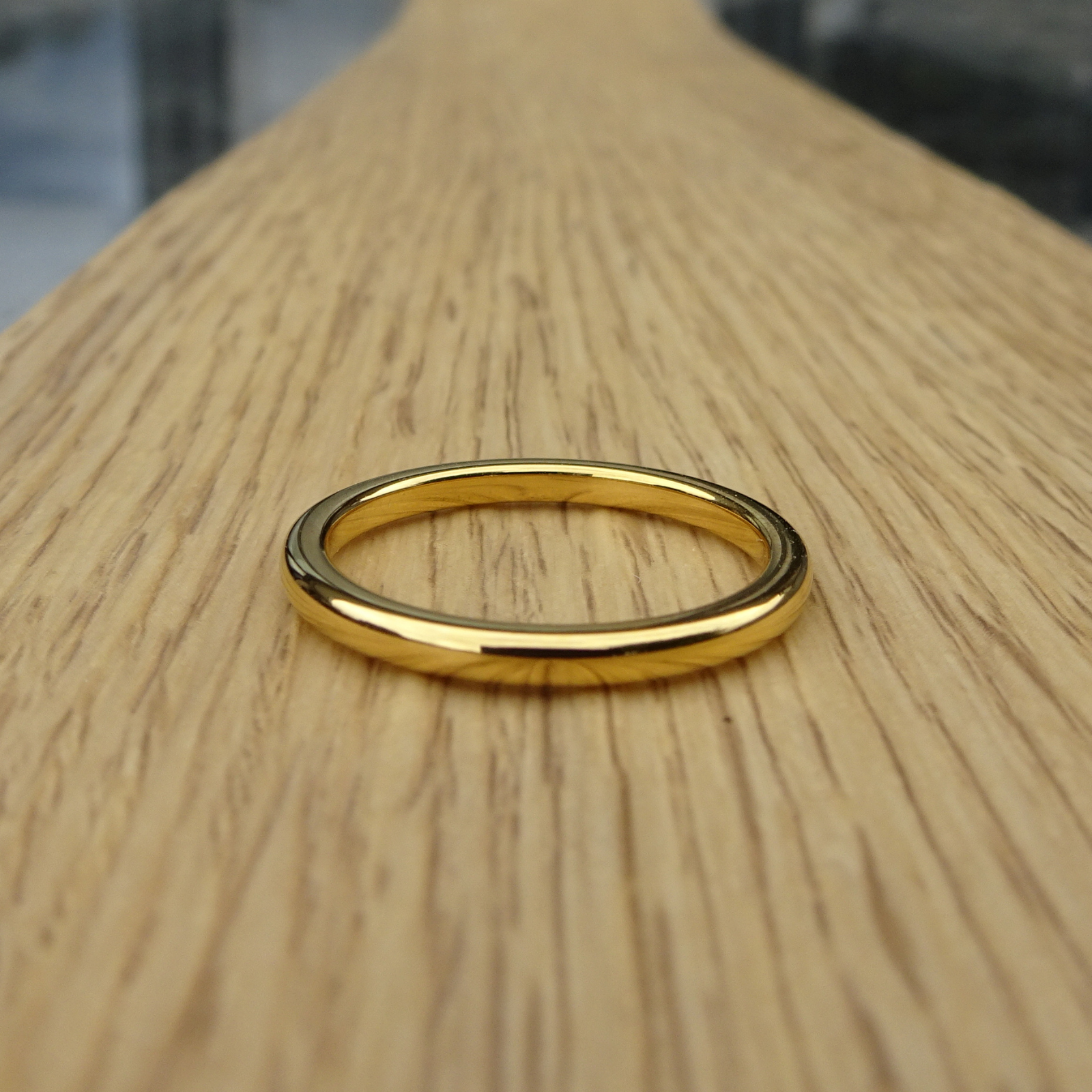 Ladies Stackable Gold Rose Gold Black Blue Silver Tungsten Wonder Ring UK X / US 11.5 / Gold – Rock Solid Rings