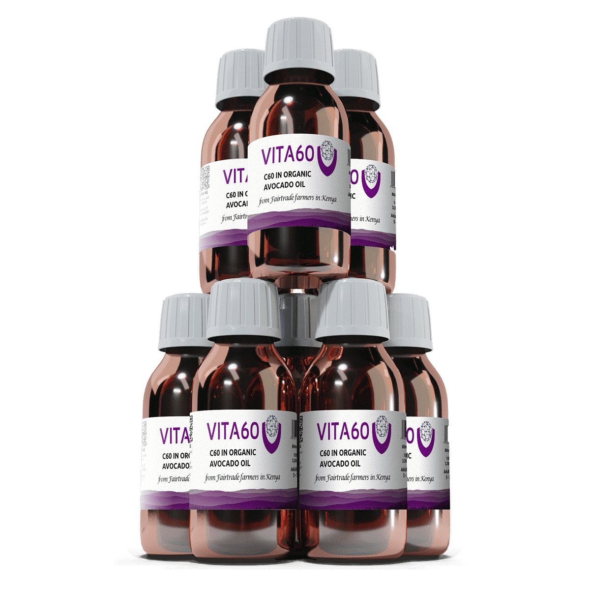 Best Value 8 Pack C60 In Organic Avocado Oil – Fairtrade – VITA60