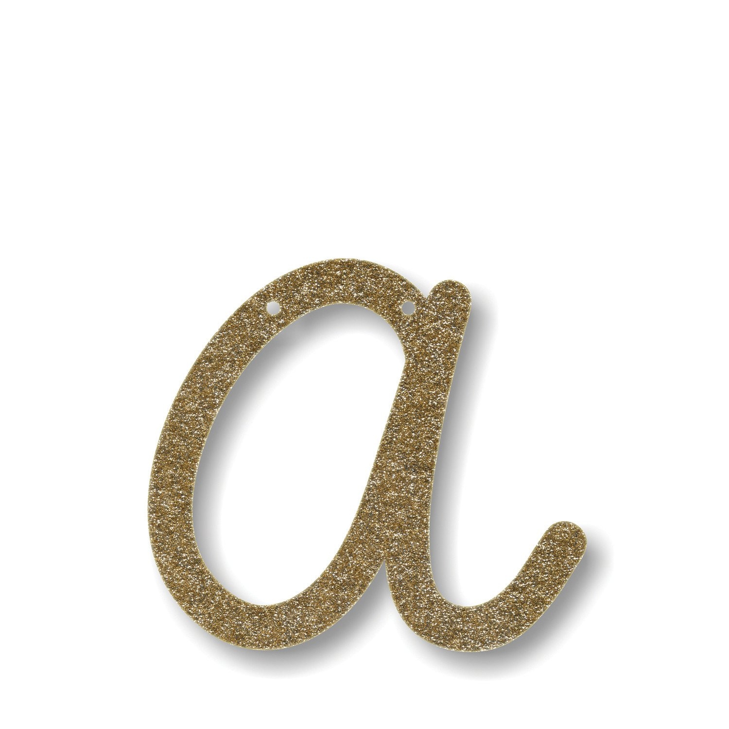 Meri Meri – Gold Glitter Acrylic Alphabet Bunting – Gold – Party Supplies