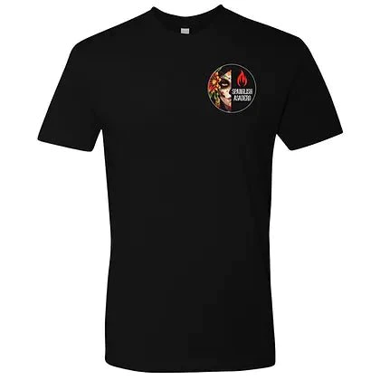Spanglish Asadero – Half Catrina Unisex T-shirt – FireFly Barbecue
