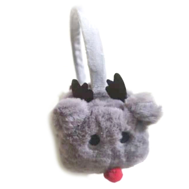 Reindeer Ear Muffs – Grey – The Scarf Giraffe