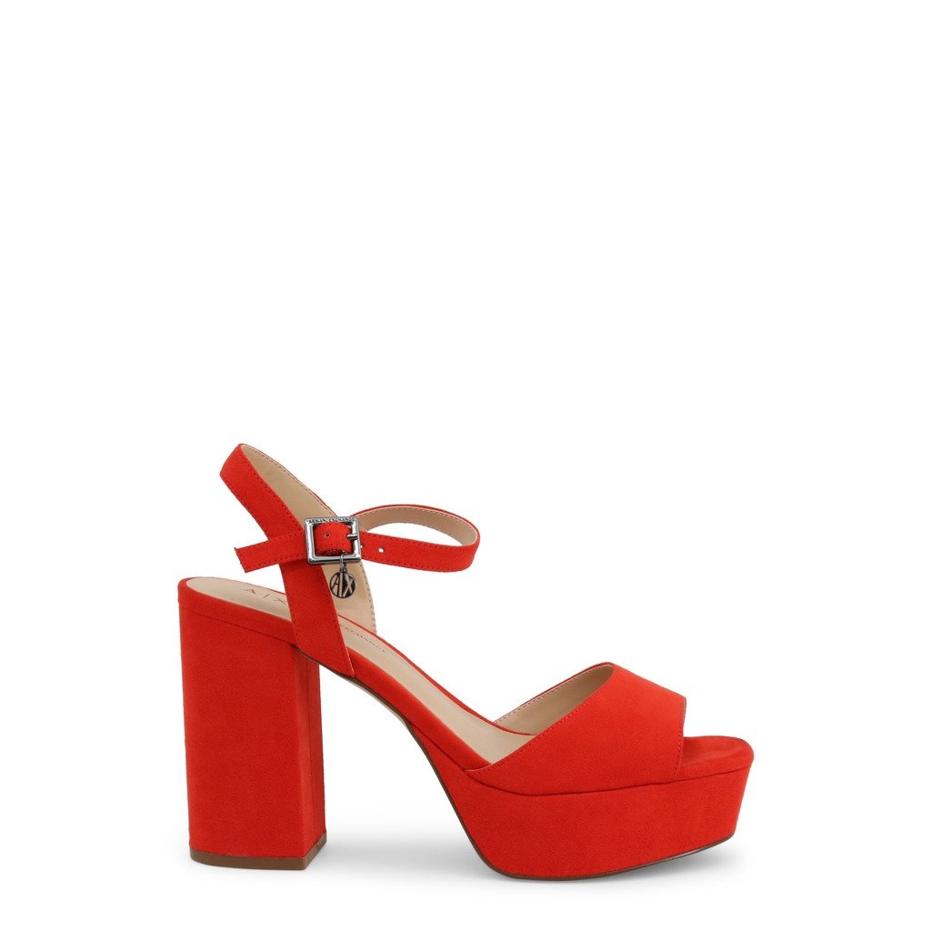 Armani Exchange Womens Red Ankle Strap Sandals- 9450738P457 – Red – US 9 – JC Brandz