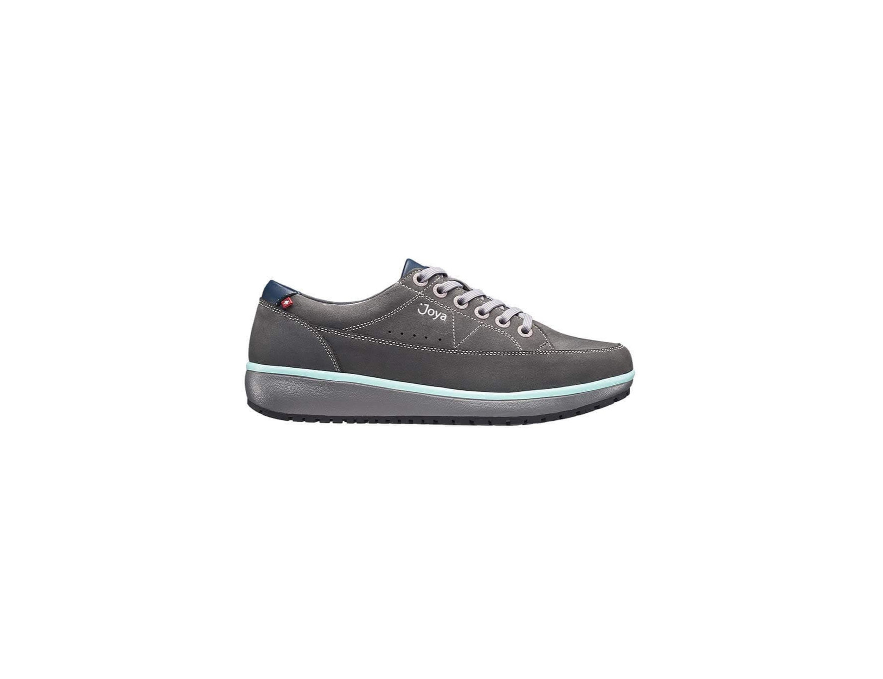 Womens Joya Vancouver – Grey Casual Shoes – Lace-Up – Suitable For Orthotics / Heel Spurs – Size 6.5 – Leather / Synthetic Fabric