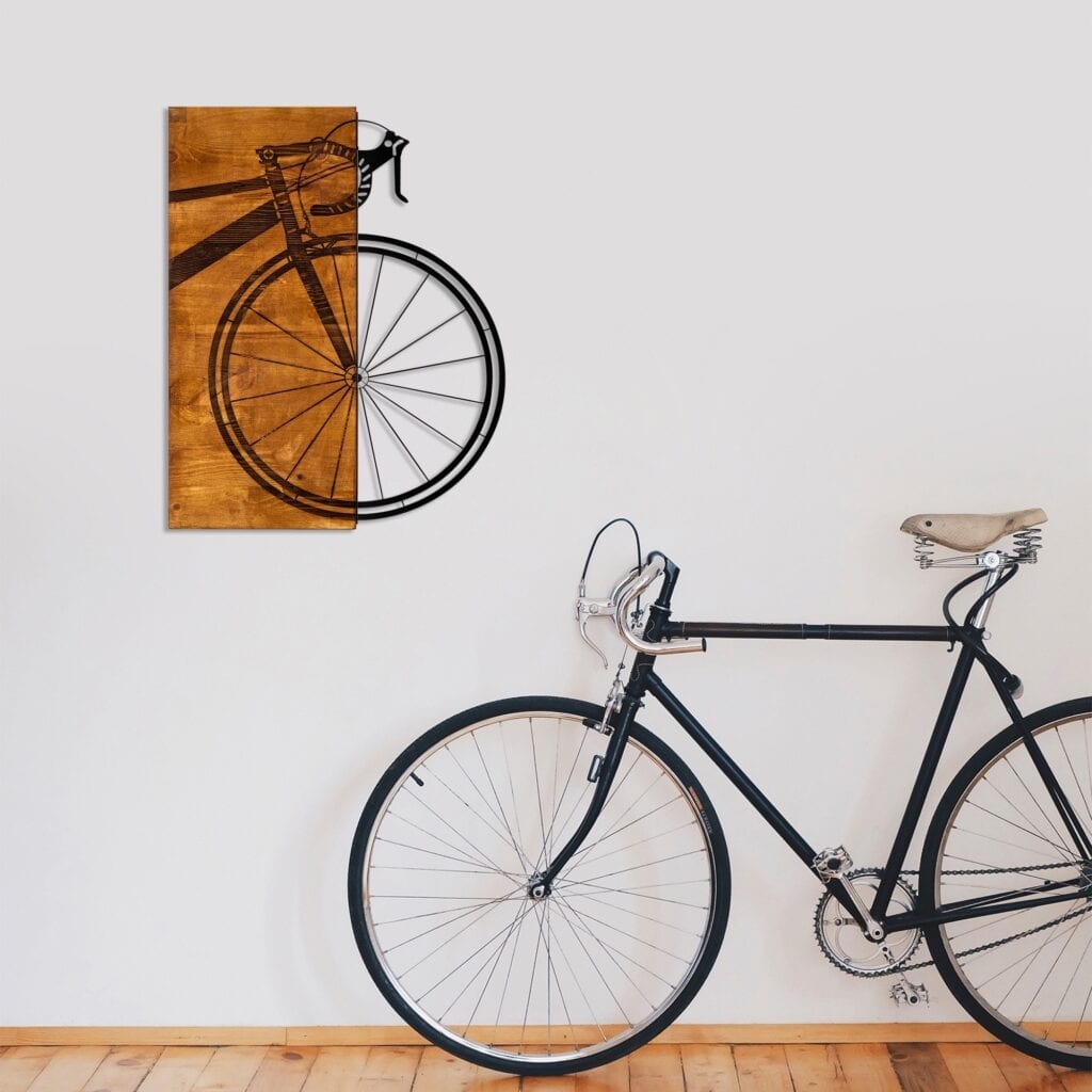 Decorative Wooden Wall Accessory – Bisiklet