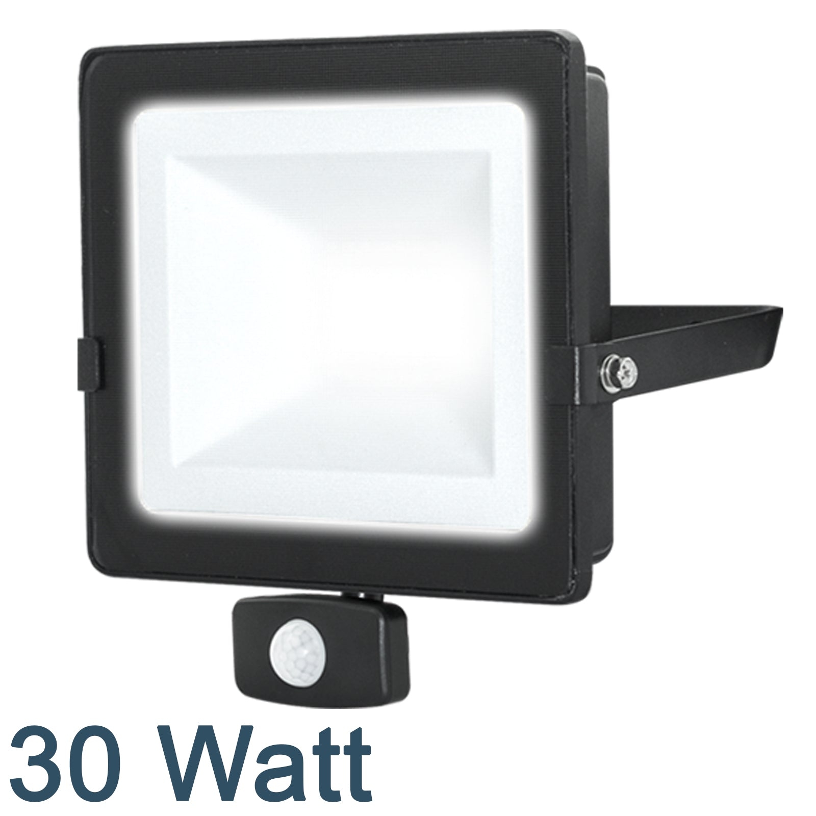 Luceco Eco Slimline LED PIR Floodlight EFLD30B40P 30 Watt 4000K IP65 Black – Masterlec
