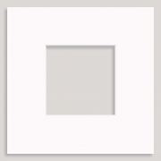 8x8inch Photo/Picture Mount for a 4x4inch Picture/Photo (individually bagged) – 8001 Soft White