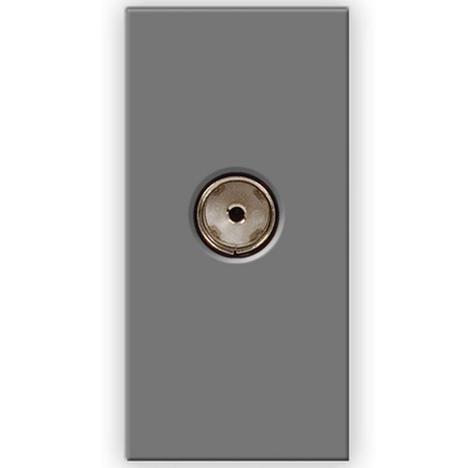 BG Nexus Brushed Steel Grey Euro Module Data Inserts Screened TV Outlet Module Female EMTVFG – Masterlec