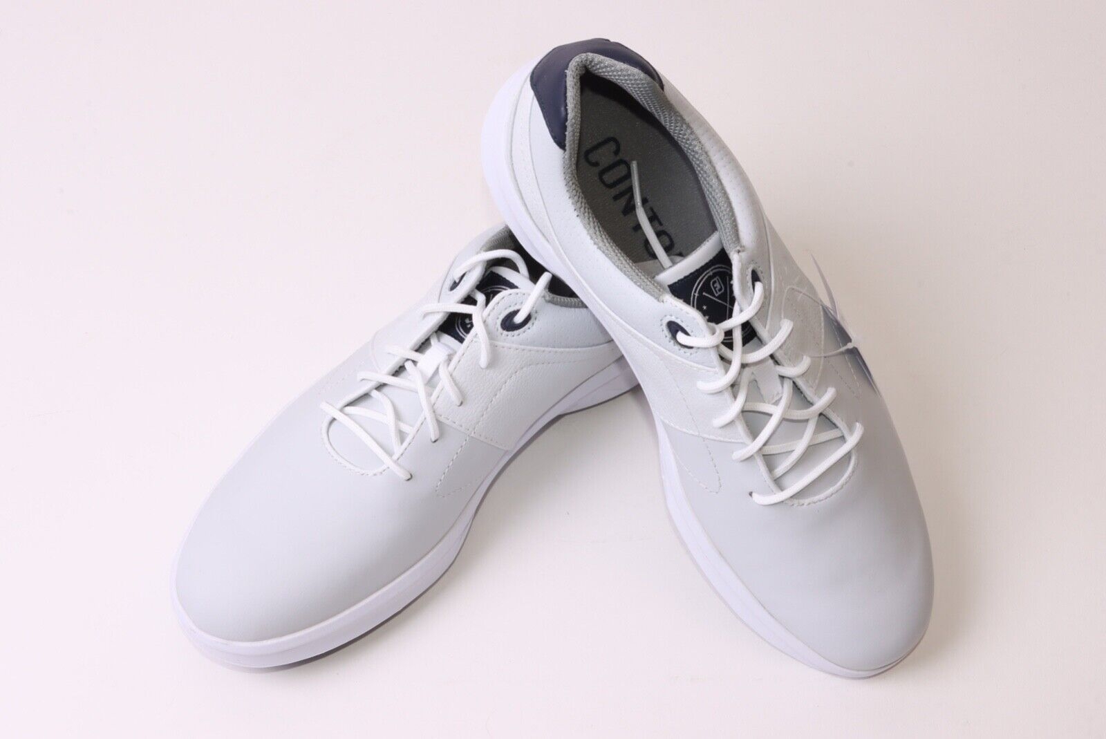 Footjoy Men’s Contour Spiked Golf Shoe – White – UK 9.5 – Medium – Get That Brand