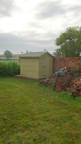 8 x 6ft 19mm Ultimate Tanalised Apex Shed