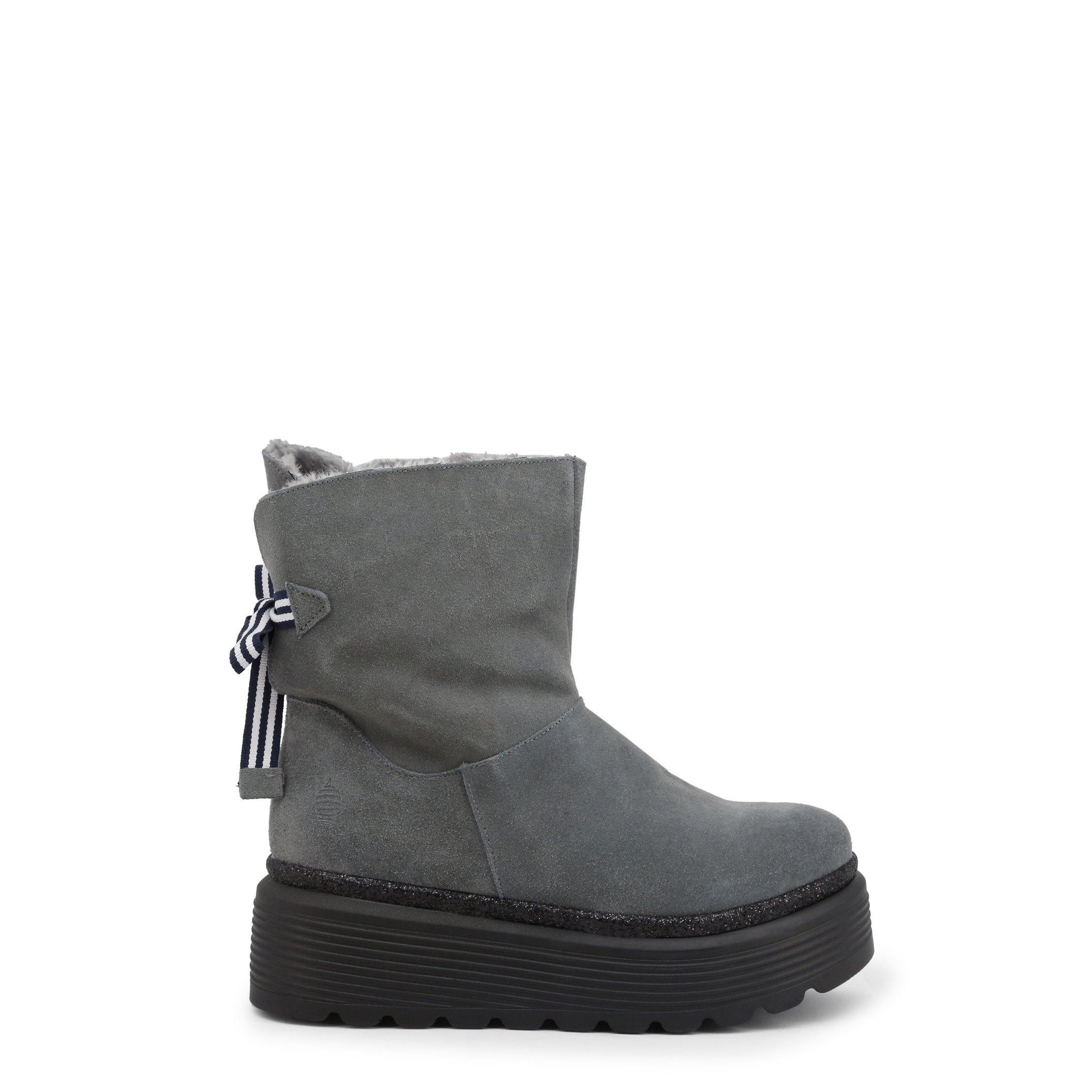 Marina Yachting – Ladies Leather Ankle Boots In Black Or Grey – Space172W653300 – Grey – EU 41 – JC Brandz