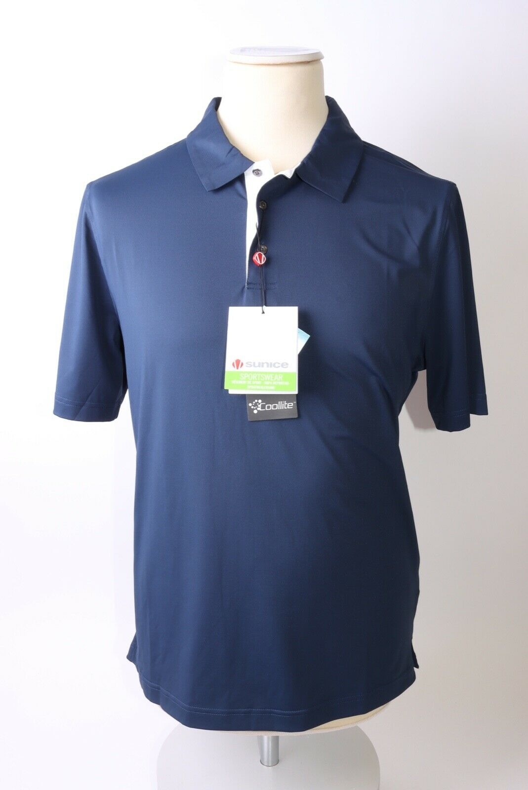 Sunice Men’s Max Coolite Polo Shirt – M – Navy – Get That Brand