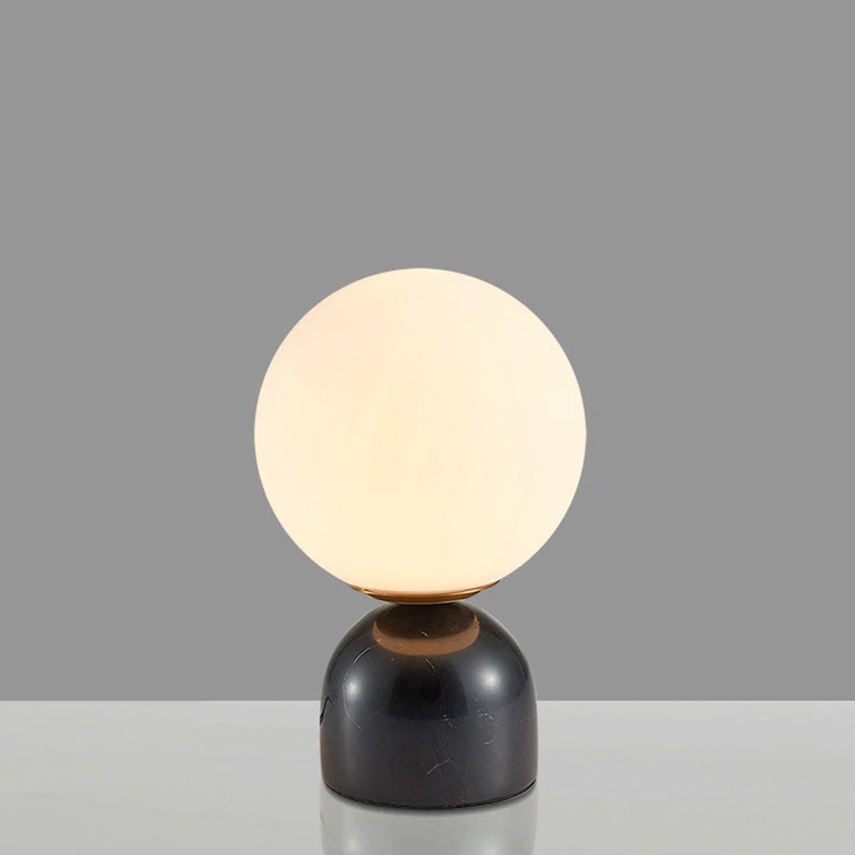 Marble Globe table light in Black or White Art Deco Black Base – By CGC Interiors