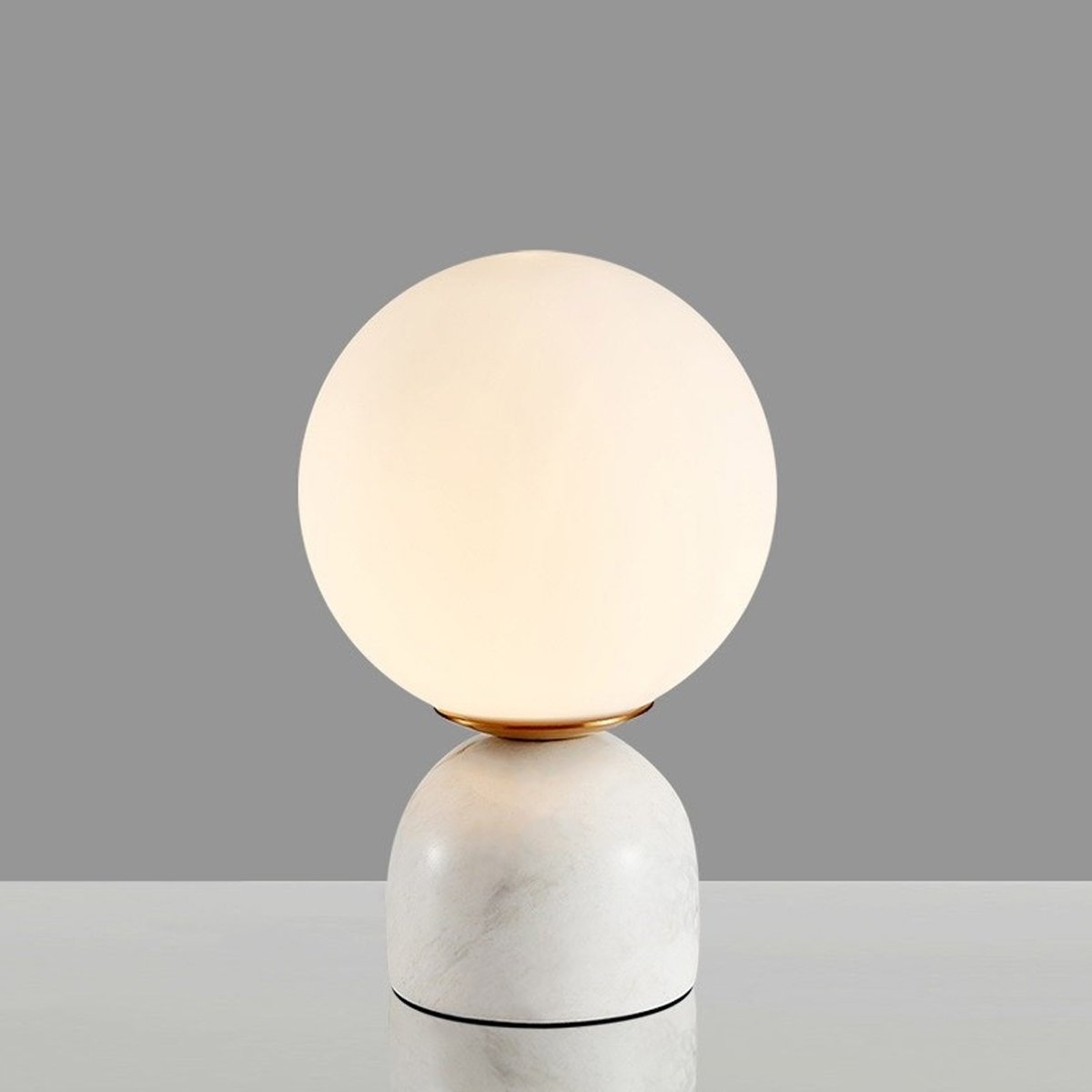Marble Globe table light in Black or White Art Deco White Base – Table Lamp – CGC Retail Outlet