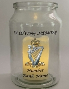 Memory Jar – Royal Irish Rangers – British Military Gift Ideas – Royal Irish Rangers – Crafty Black Dog