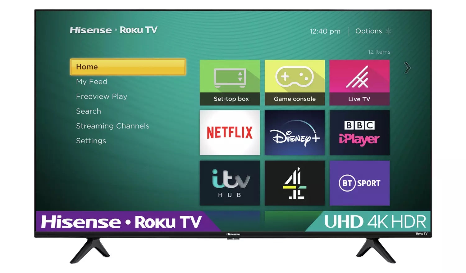 Hisense Roku 65 Inch R65A7200GTUK Smart 4K LED Freeview TV – Shop At Home