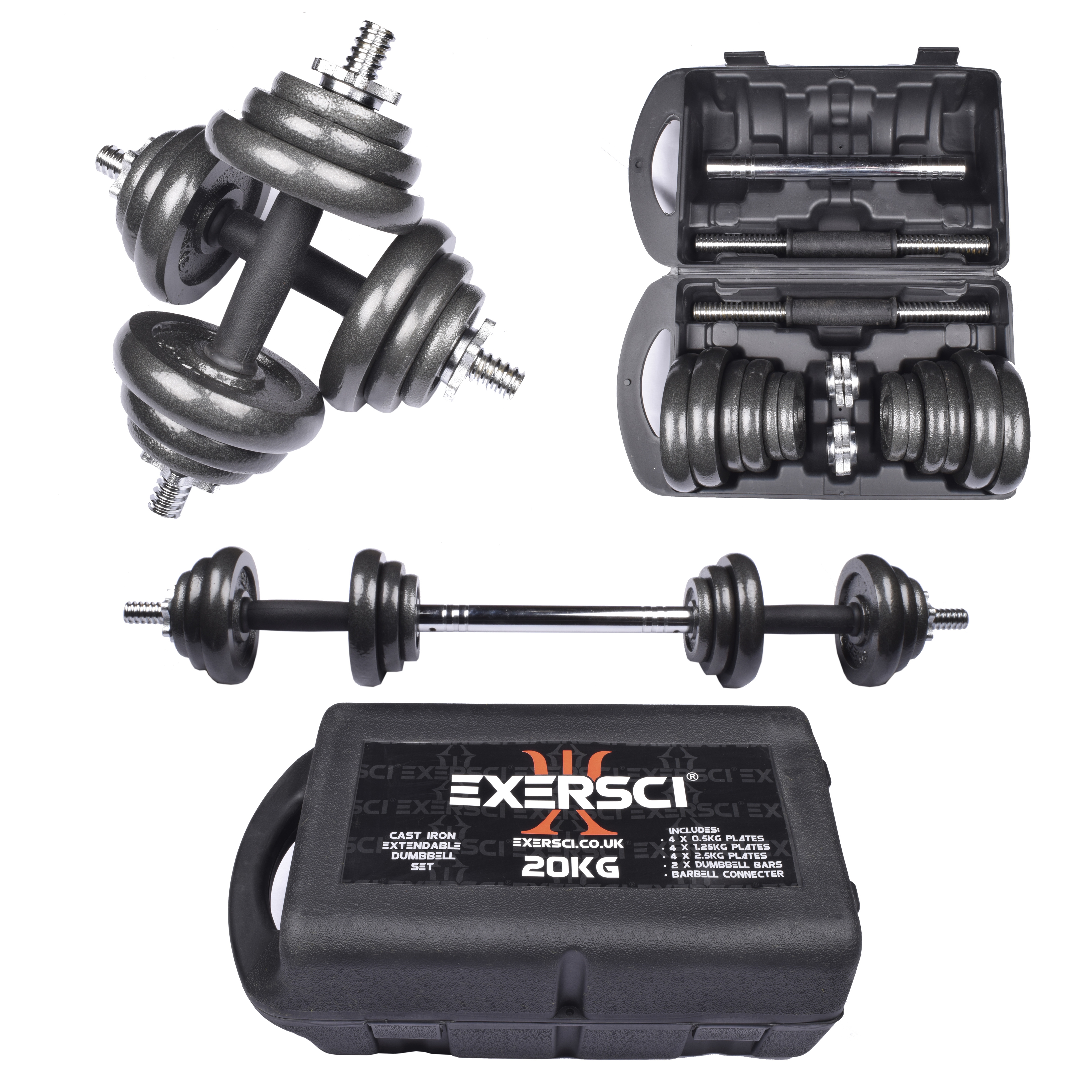 Exersci 20kg Adjustable Dumbbell Box