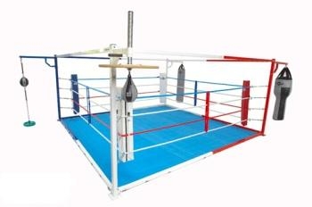 Geezers Freestanding Floor Boxing Ring (With Stations)