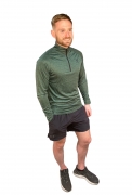 Exersci Tech ? Zip Long Sleeve Green