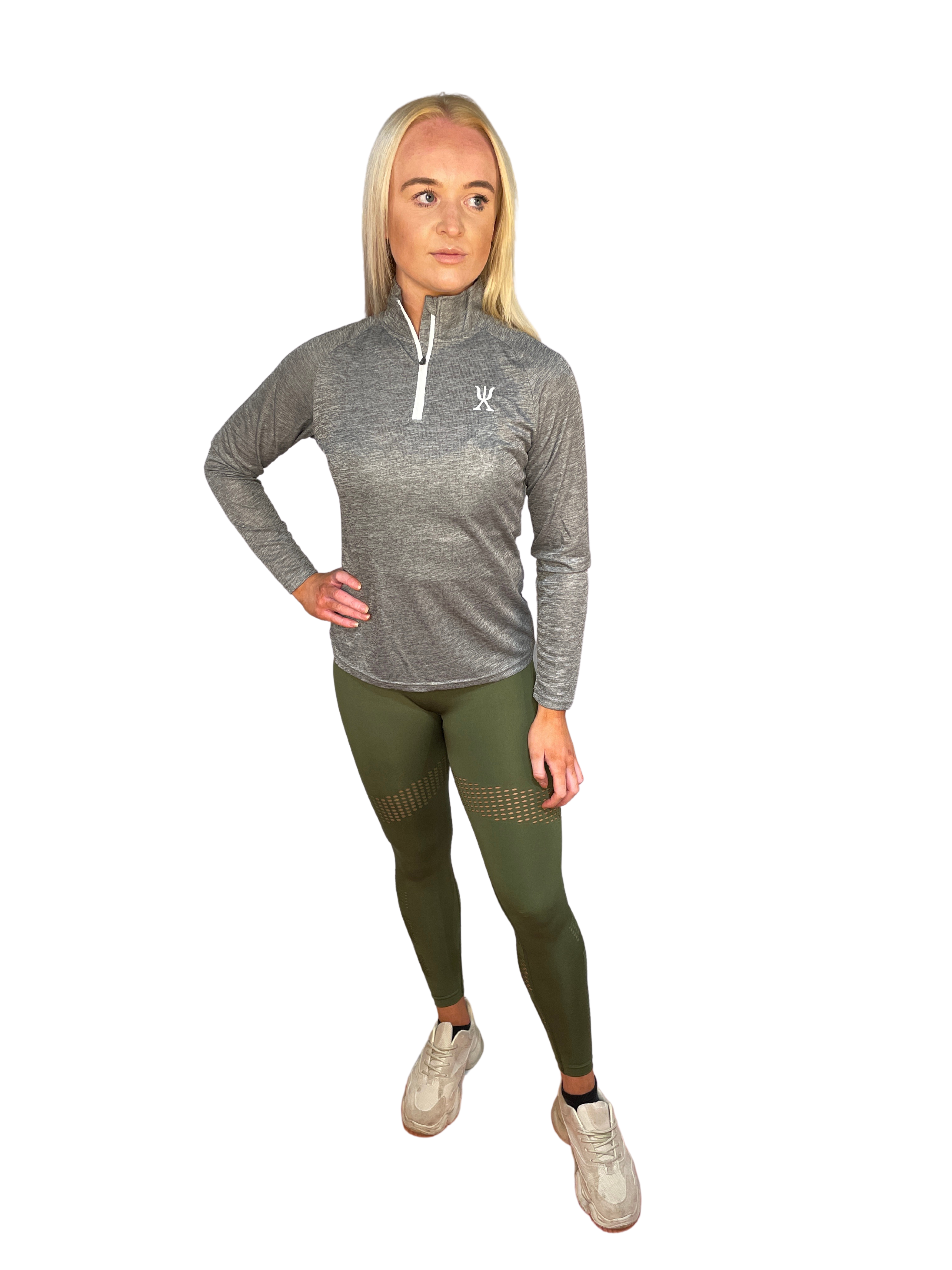 Exersci Tech Female ? Zip Long Sleeve Grey
