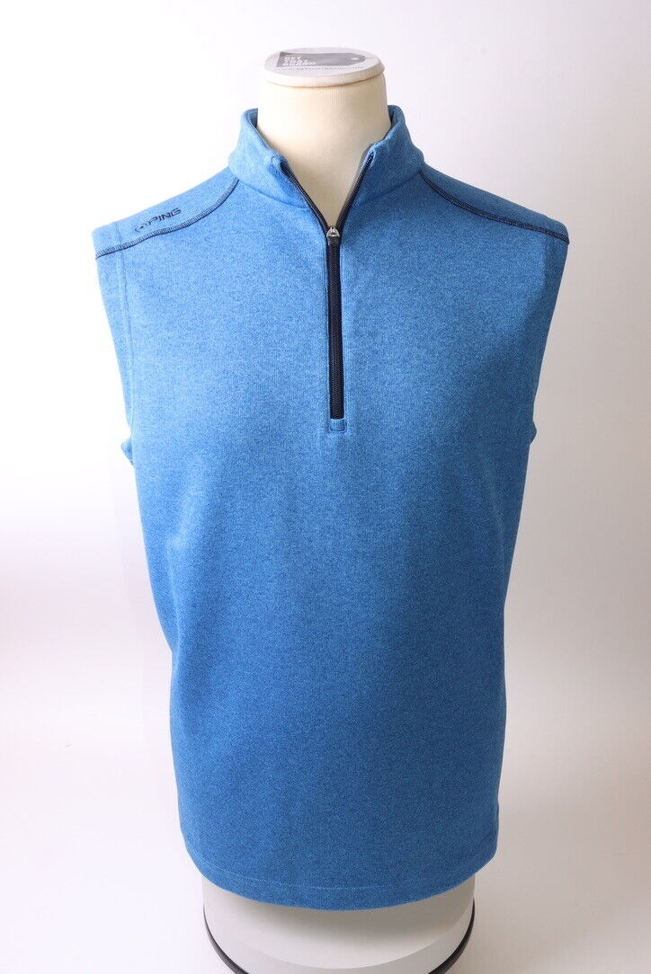 Ping Men’s Ramsey 1/4 Zip Sensor Warm Vest – XL – Blue – Get That Brand