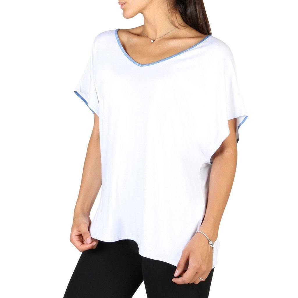 EA7 Womens White T-Shirt – 3Ytt53_Tj40Z – White – S – JC Brandz