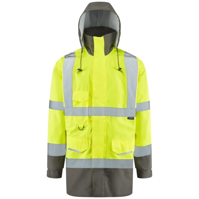 Leo Torridge EcoViz 5K Lightweight Breathable Anorak, M / Hi-Vis Yellow/Grey – Loadico