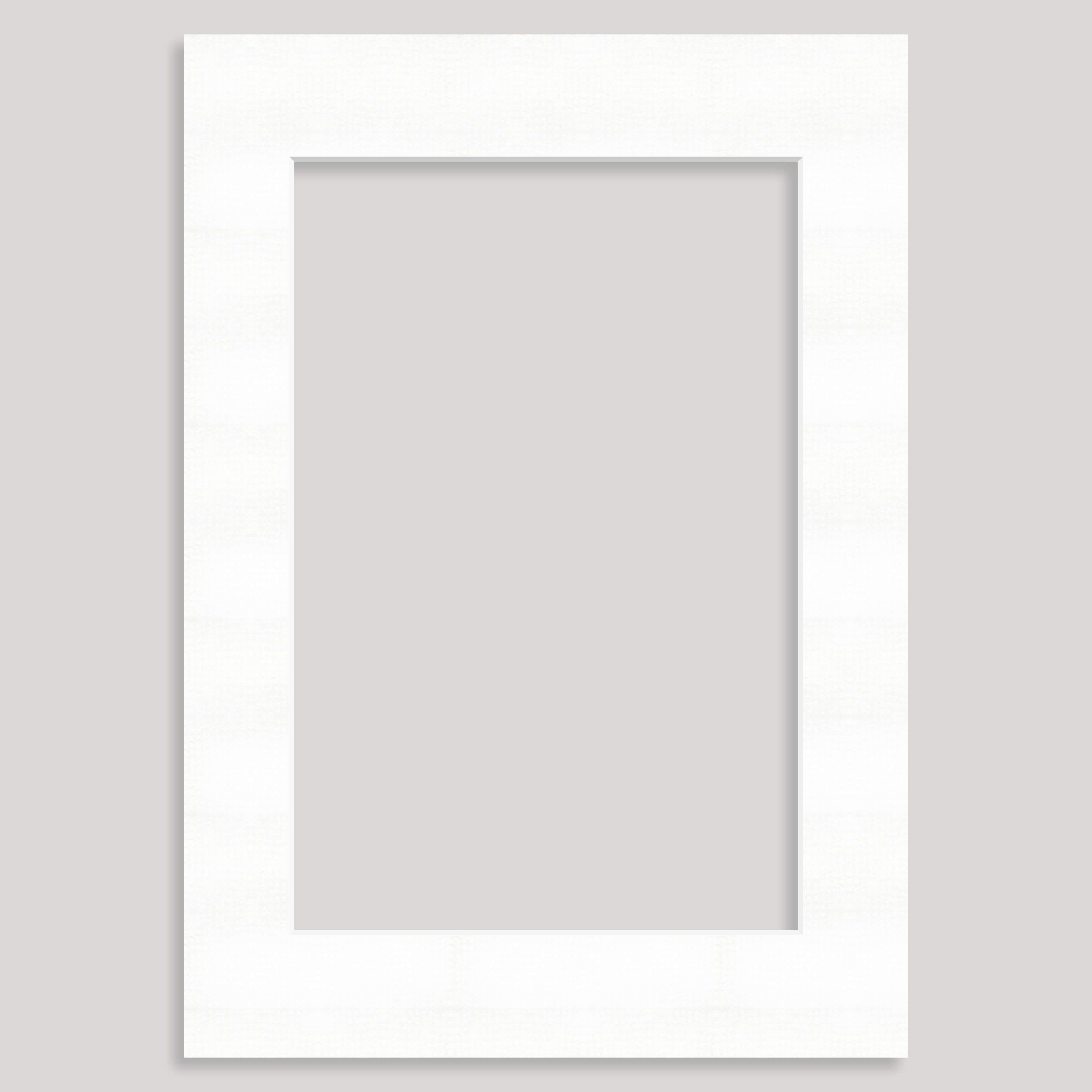 A4 Photo/Picture Mount for a 9x6inch Picture/Photo (individually bagged) – 8698 Glacier White