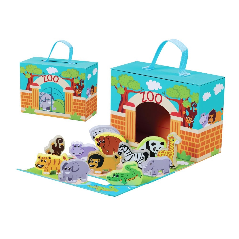 Jumini Foldaway Zoo – Children’s Learning & Vocational Sensory Toys For Children Aged 0-8 Years – Summer Toys/ Outdoor Toys