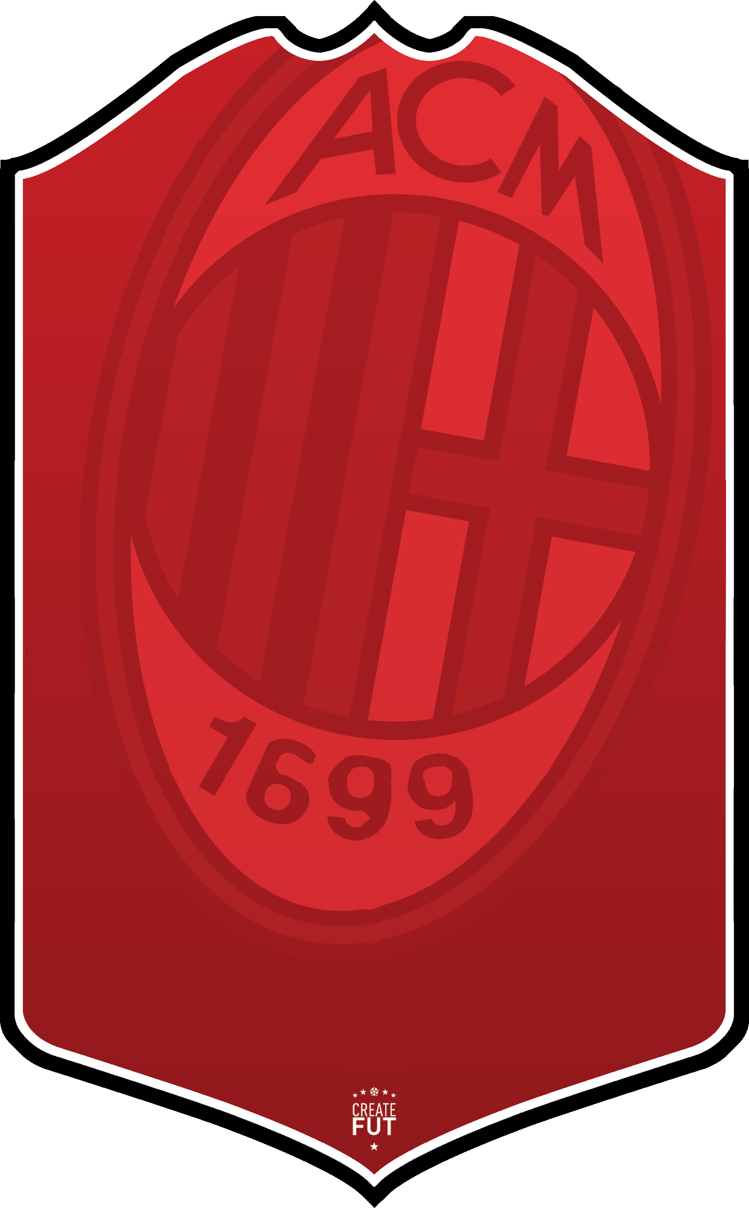 Club Crests – AC Milan, A4 | (21cm x 29.7cm) – Create FUT