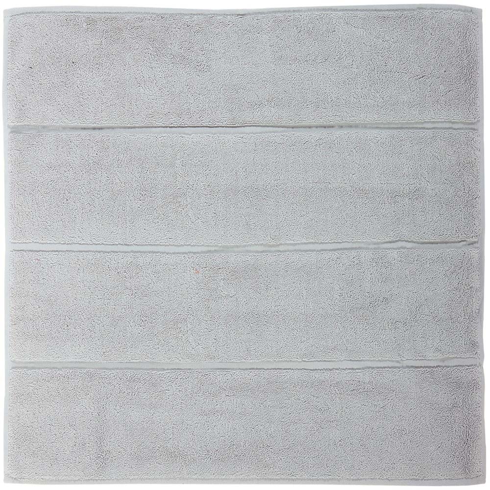 Aquanova – Adagio Bath Mat – Silver Grey – 60cm x 60cm – Grey – 100% Cotton – 60cm x 60cm