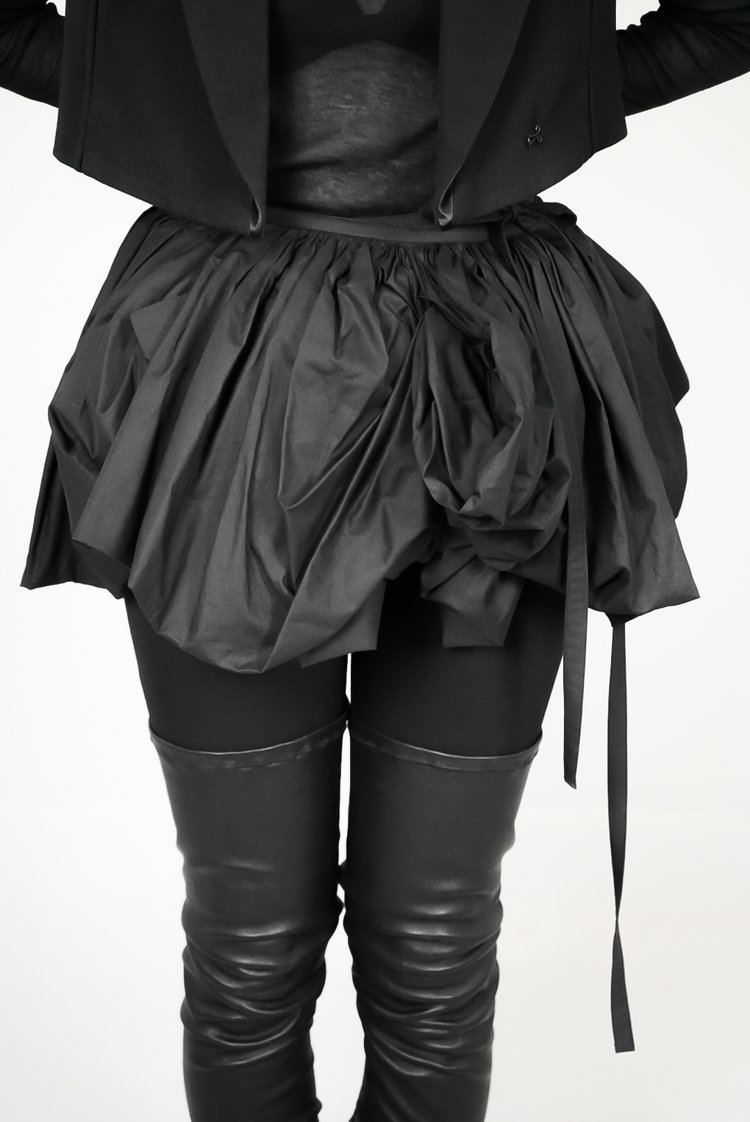 Ann Demeulemeester – Womens – Wrap Skirt – Black – Cotton