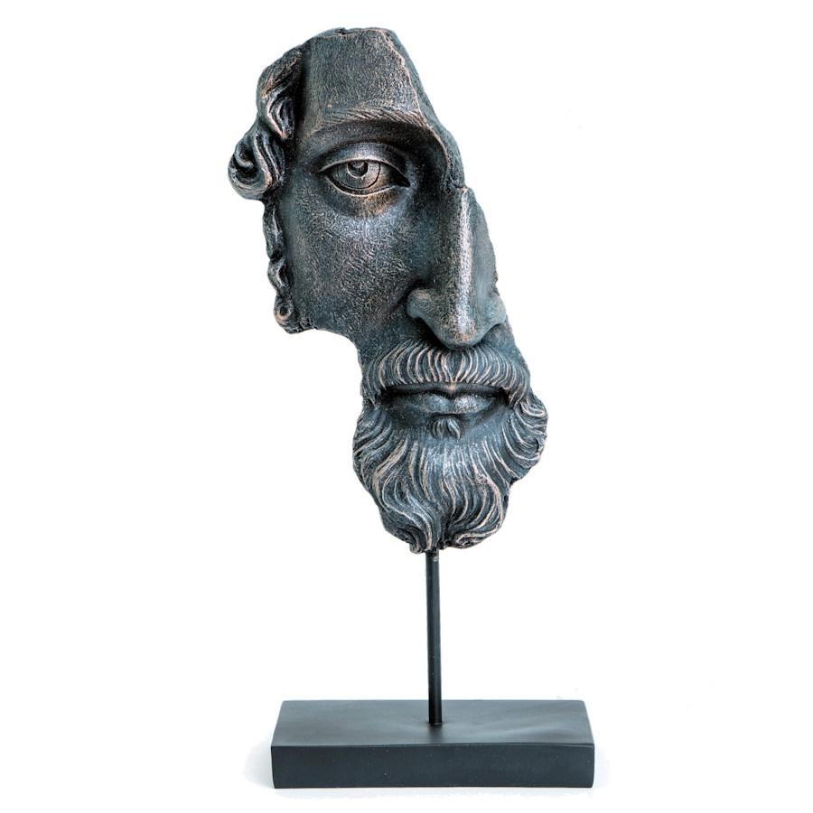 POSEIDON Ancient Greek Sculpture – 45cm x 19cm x 12cm
