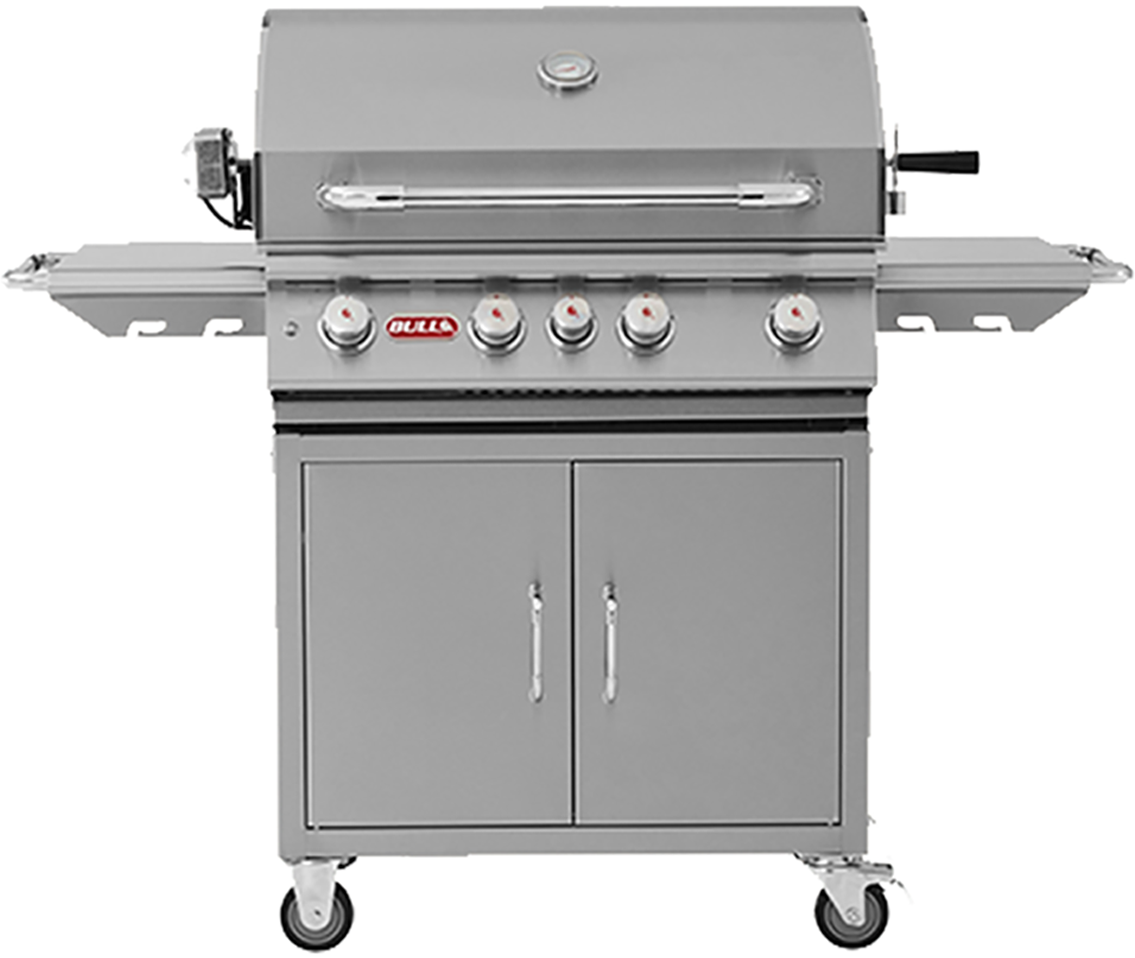 BULL Angus 4 Burner Gas Barbeque Cart – Mains Gas – Outdoor BBQ – Forno Boutique